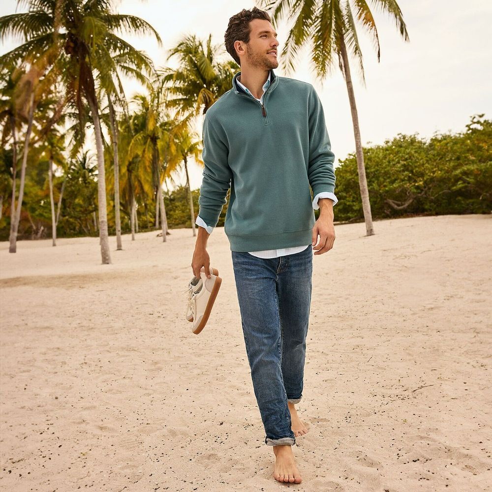 Lands' End Men's Slim Fit Comfort-First Jeans Medium Heritage Wash‎ Size 40x37